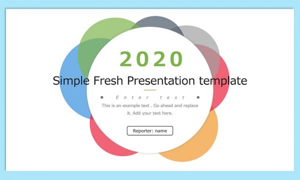 【WPS Presentation】[提案書]Simple Fresh Presentation template