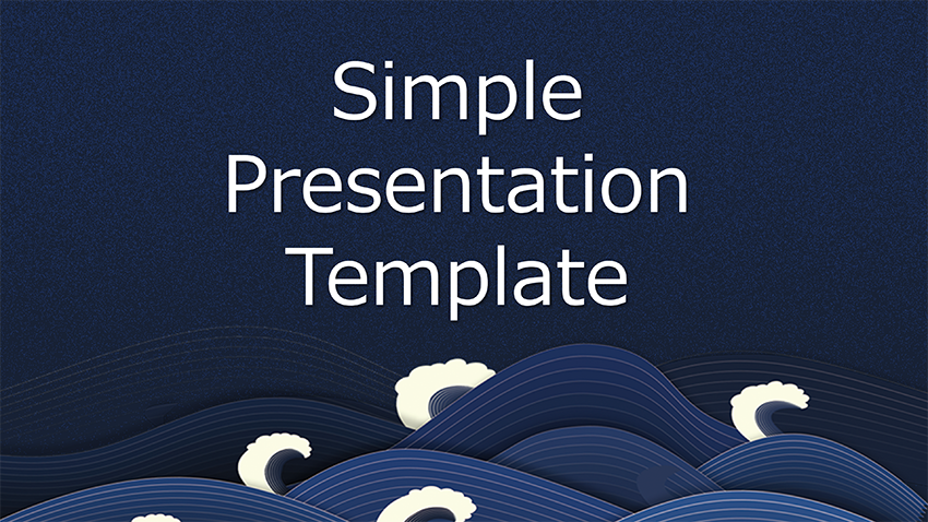 【WPS Presentation】[提案書]Simple Presentation Template_Wave