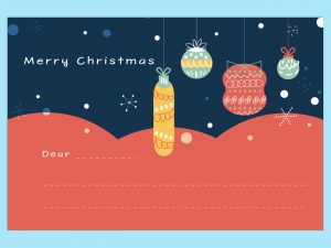 無料で使えるテンプレート　クリスマスカード